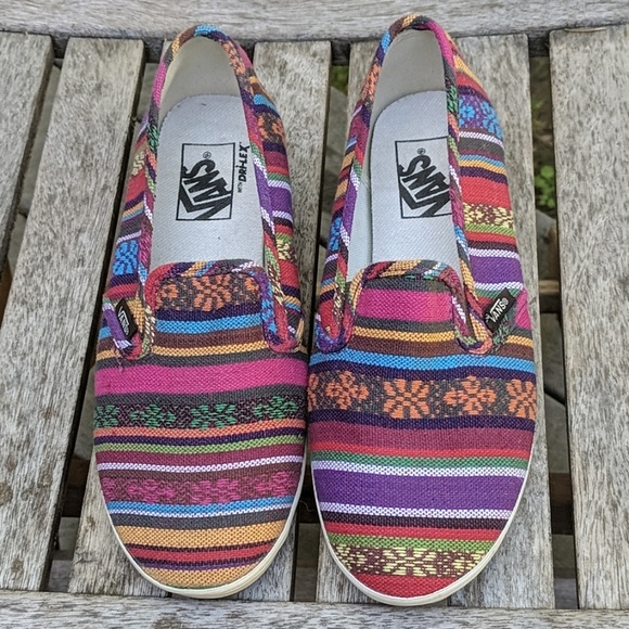 Vans Shoes - Vans Guata Stripe Slip Ons